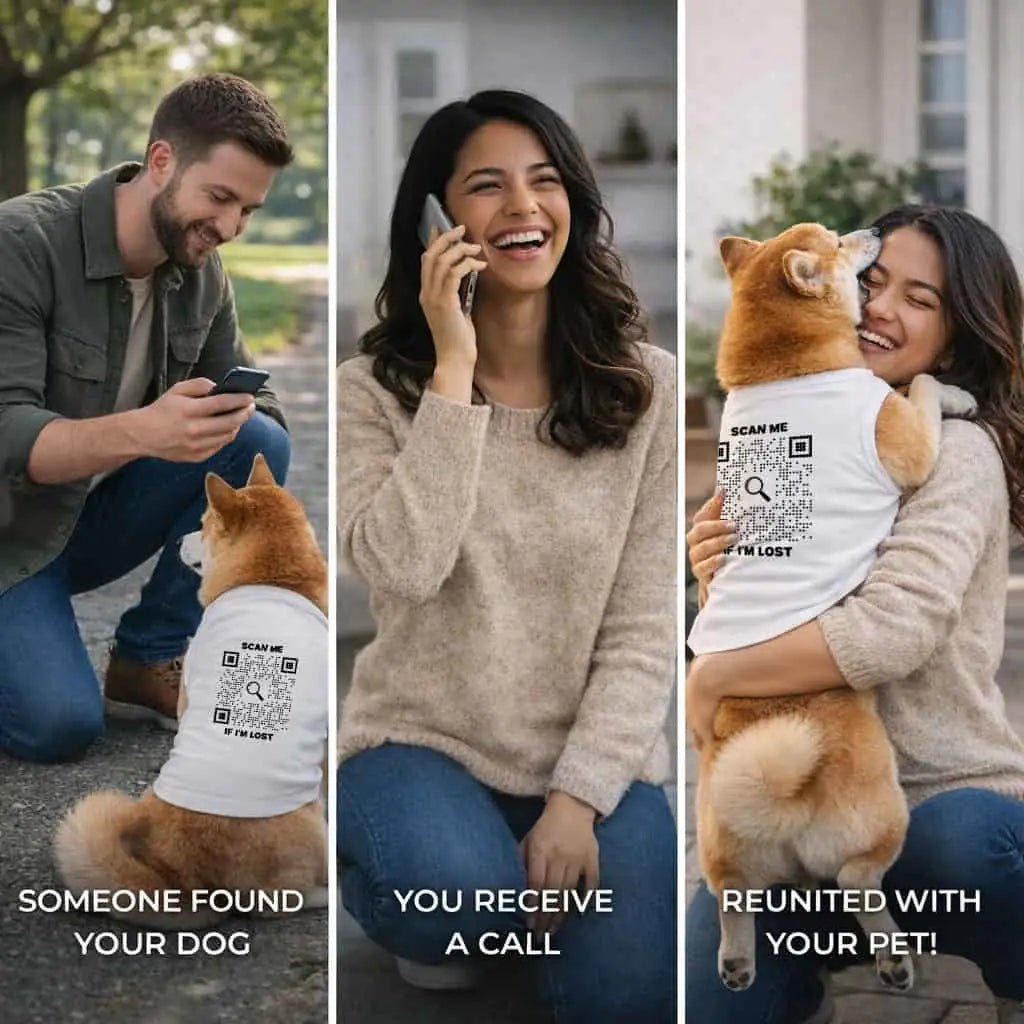 Pet Collection – Pet Tank Top – Black – Scan Me If I'm Lost