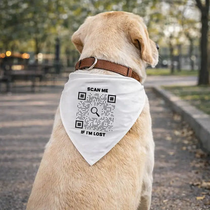 Bandana Collar – Scan Me If I'm Lost