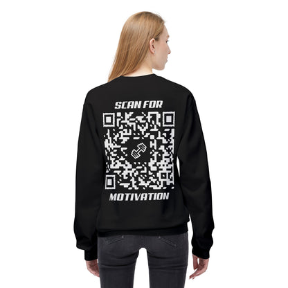 Fitness – Sweatshirt – Scan for Motivation