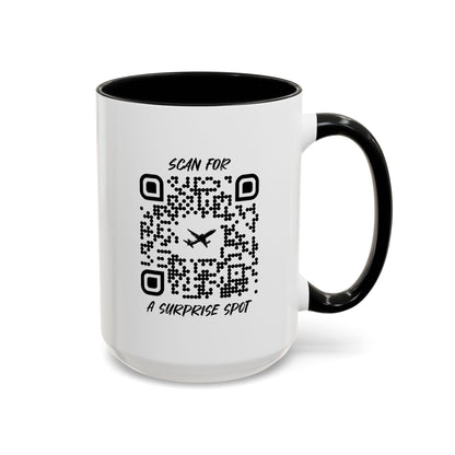 Travel – Mug – Black – Scan for a Surprise Spot