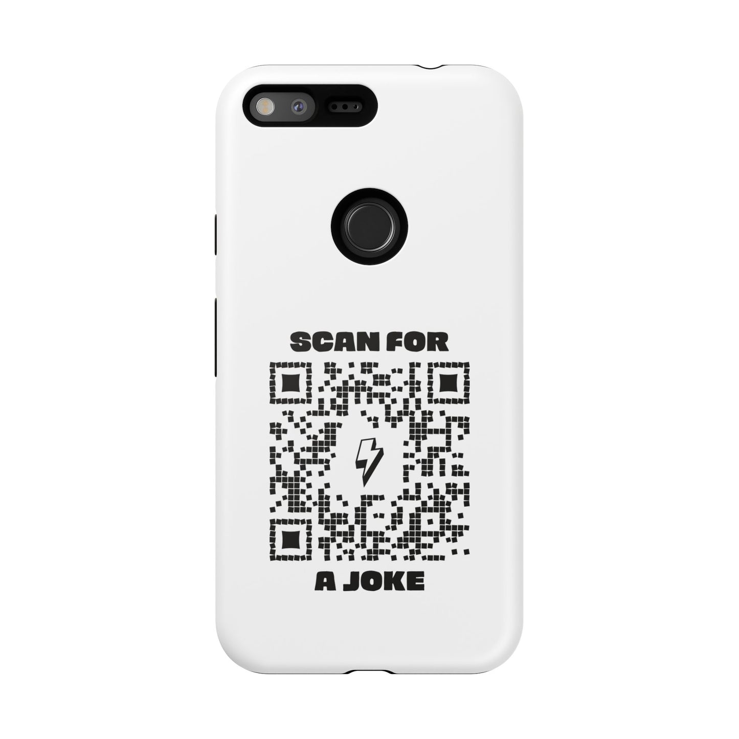 Fun – Tough Case – White – Scan for a Joke