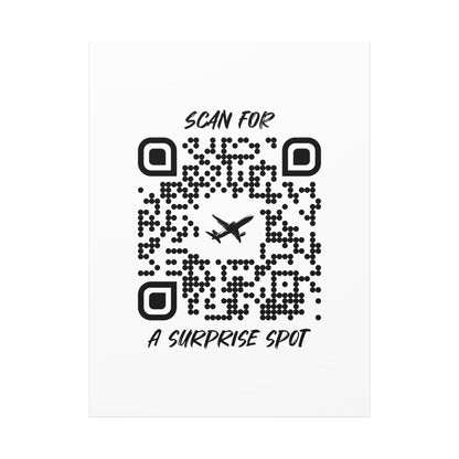 Travel – Canvas – White – Scan for a Surprise Spot