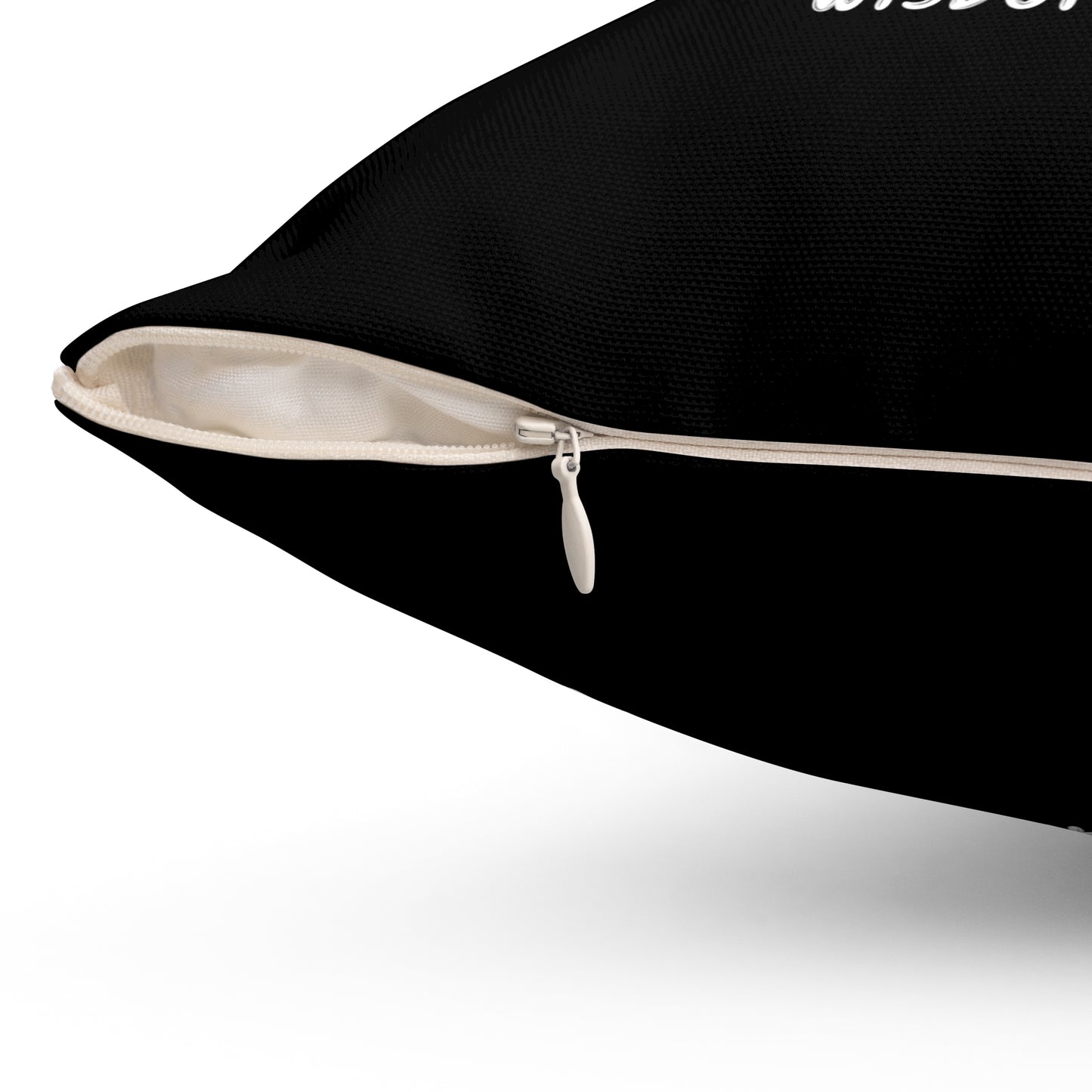 Inspiration – Pillow – Black – Scan for Wisdom Quotes