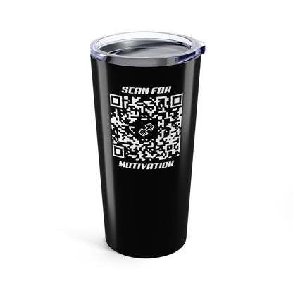 Fitness – Tumbler – Black – Scan for Motivation
