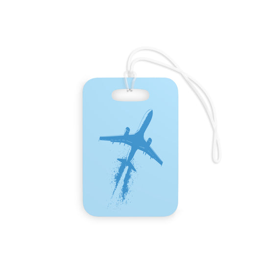 Lost & Found – Luggage Tag – Plane Design - Blue – Scan Me If I'm Lost