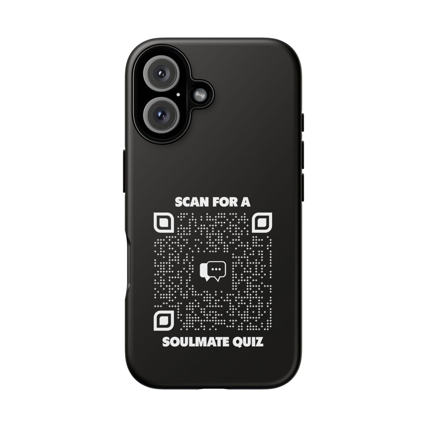 Dating – Tough Case – Black – Scan for a Soulmate Quiz