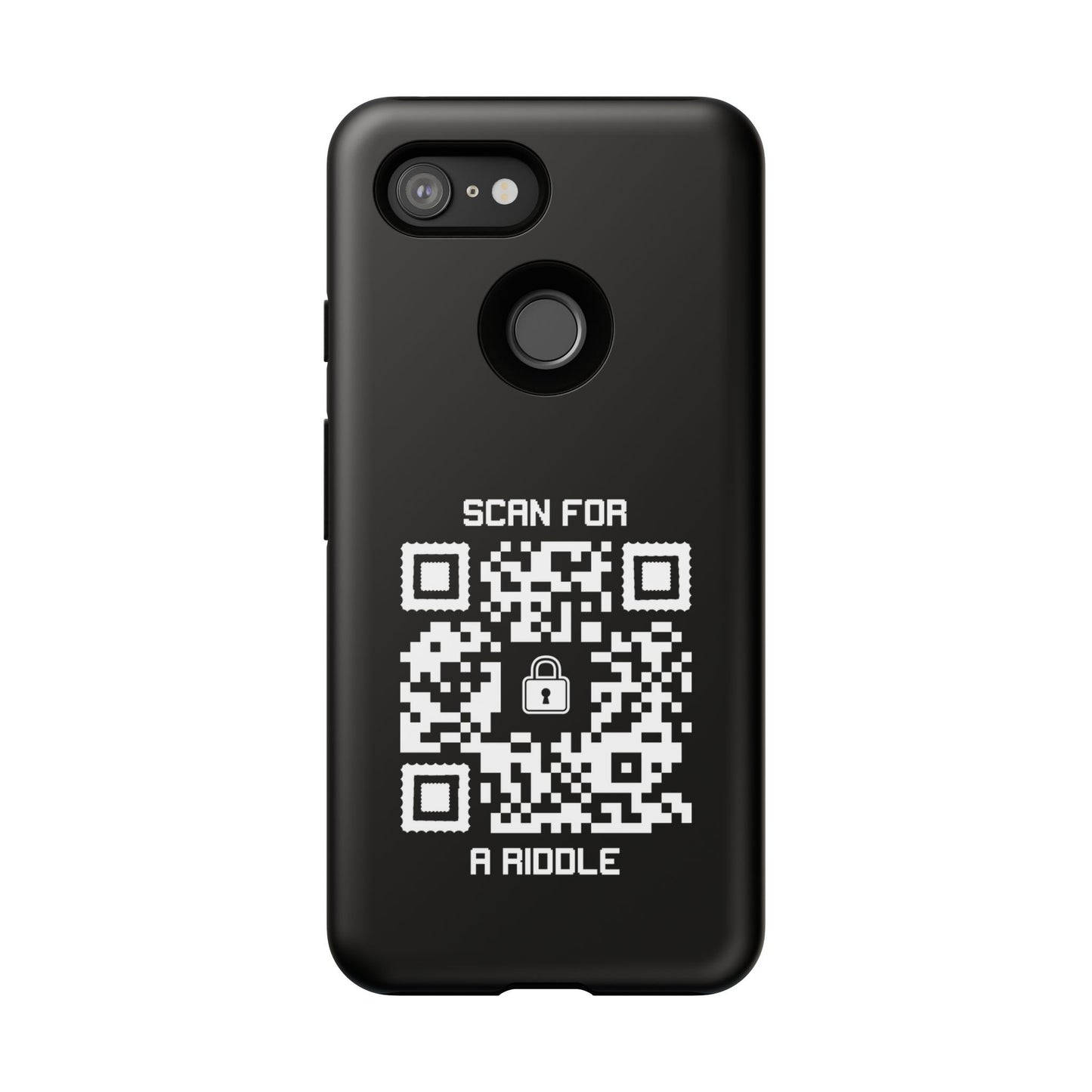 Hidden – Tough Case – Black – Scan for a Riddle