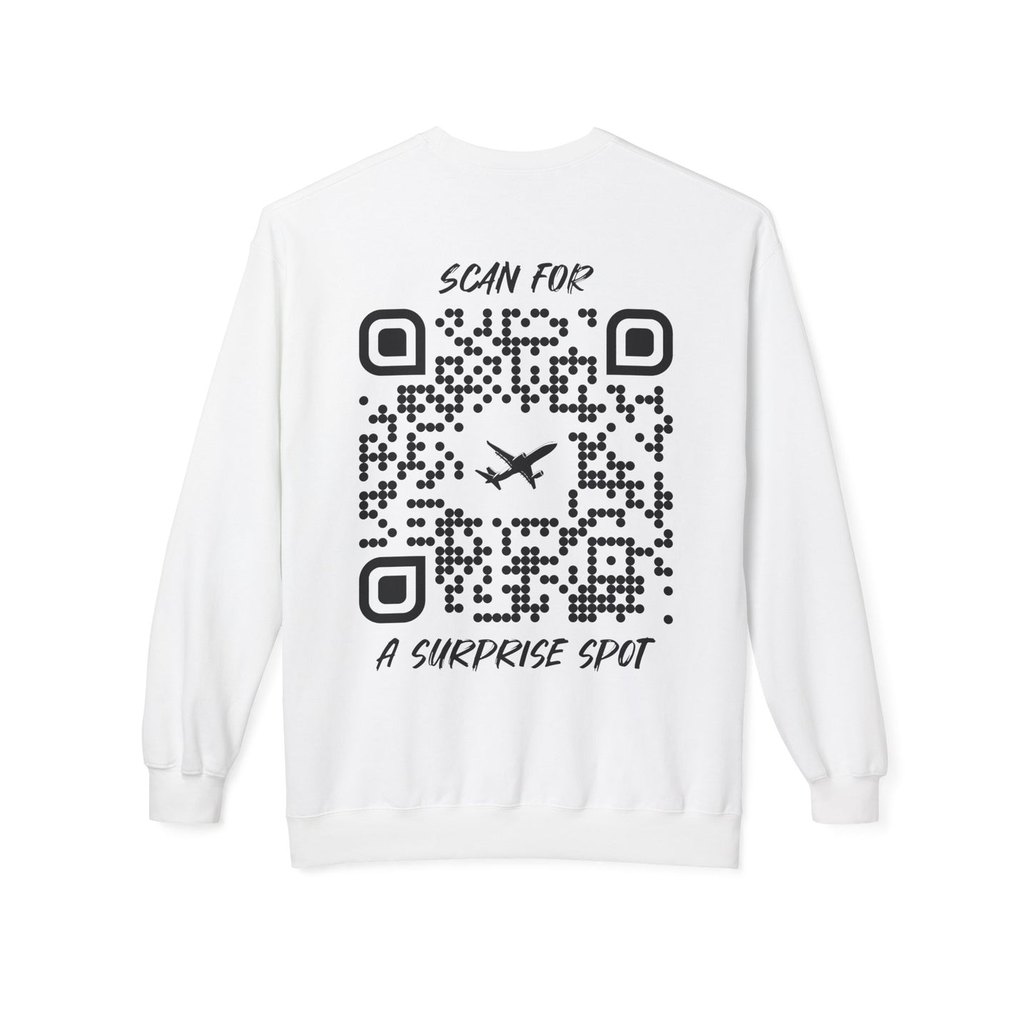 Travel – Sweatshirt – Scan for a Surprise Spot