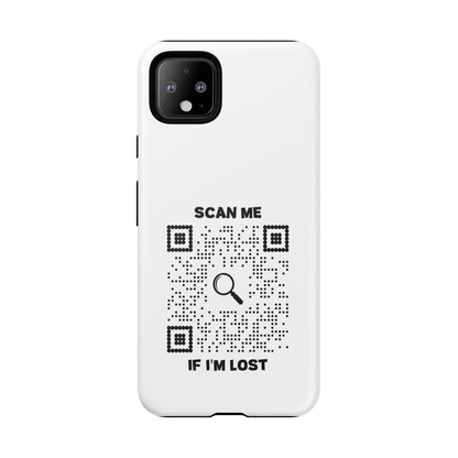 Lost & Found – Phone Case – White – Scan Me If I'm Lost