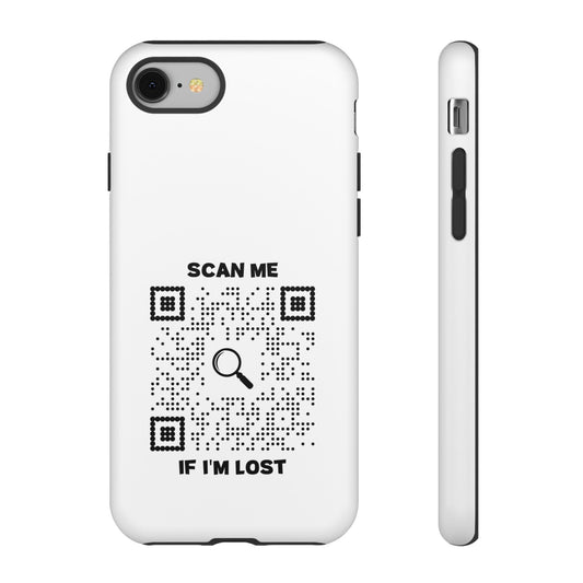 Lost & Found – Phone Case – White – Scan Me If I'm Lost