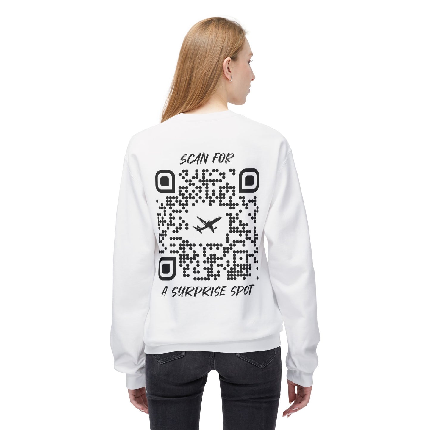Travel – Sweatshirt – Scan for a Surprise Spot
