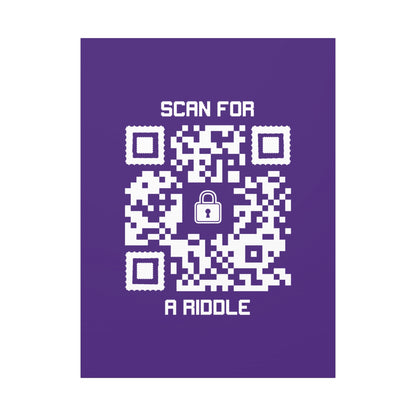 Hidden – Canvas – Purple – Scan for a Riddle