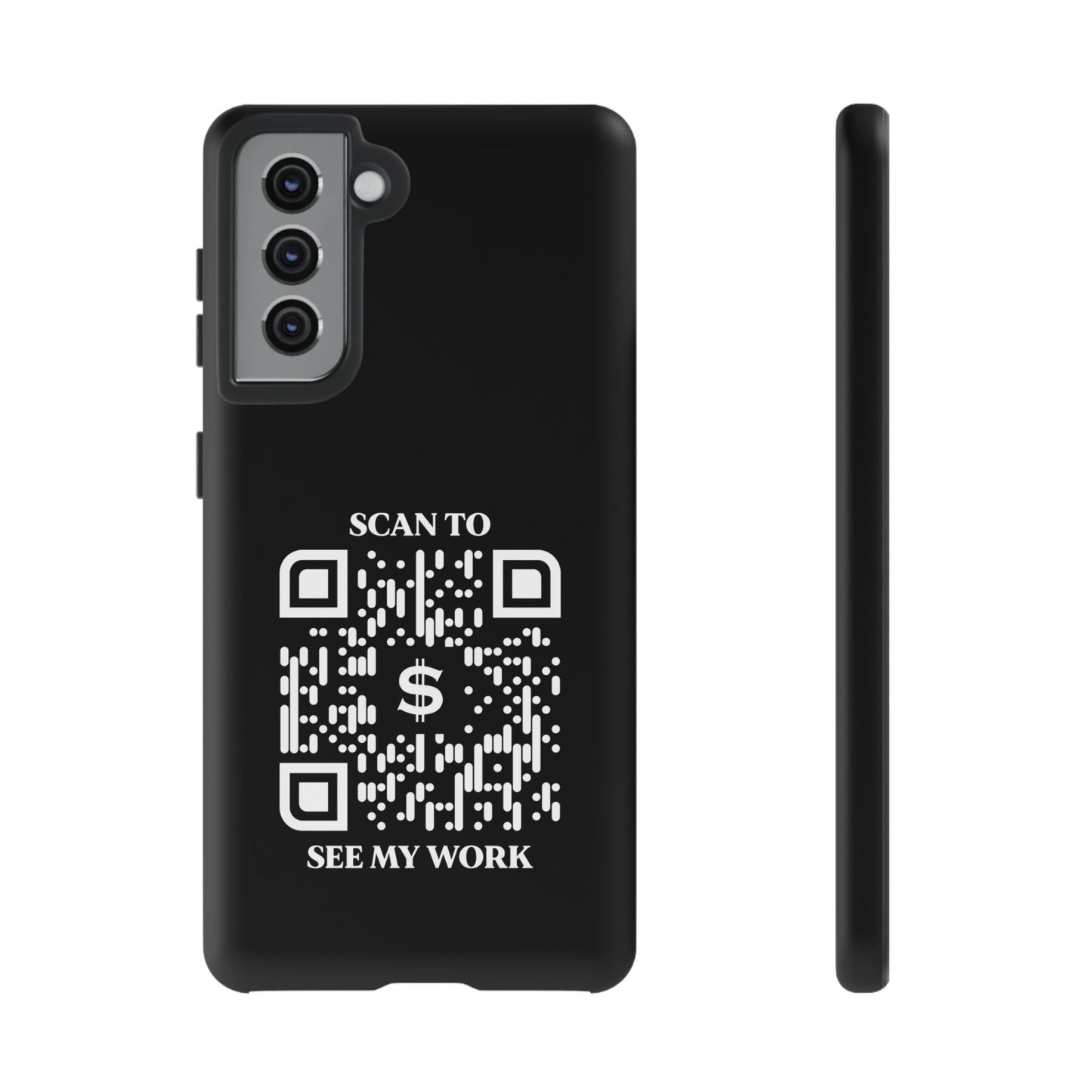 Business & Networking – Tough Case – Black – Scan to See My Work