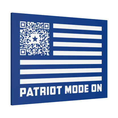 Patriot – Canvas – Dark Blue – Patriot Mode On