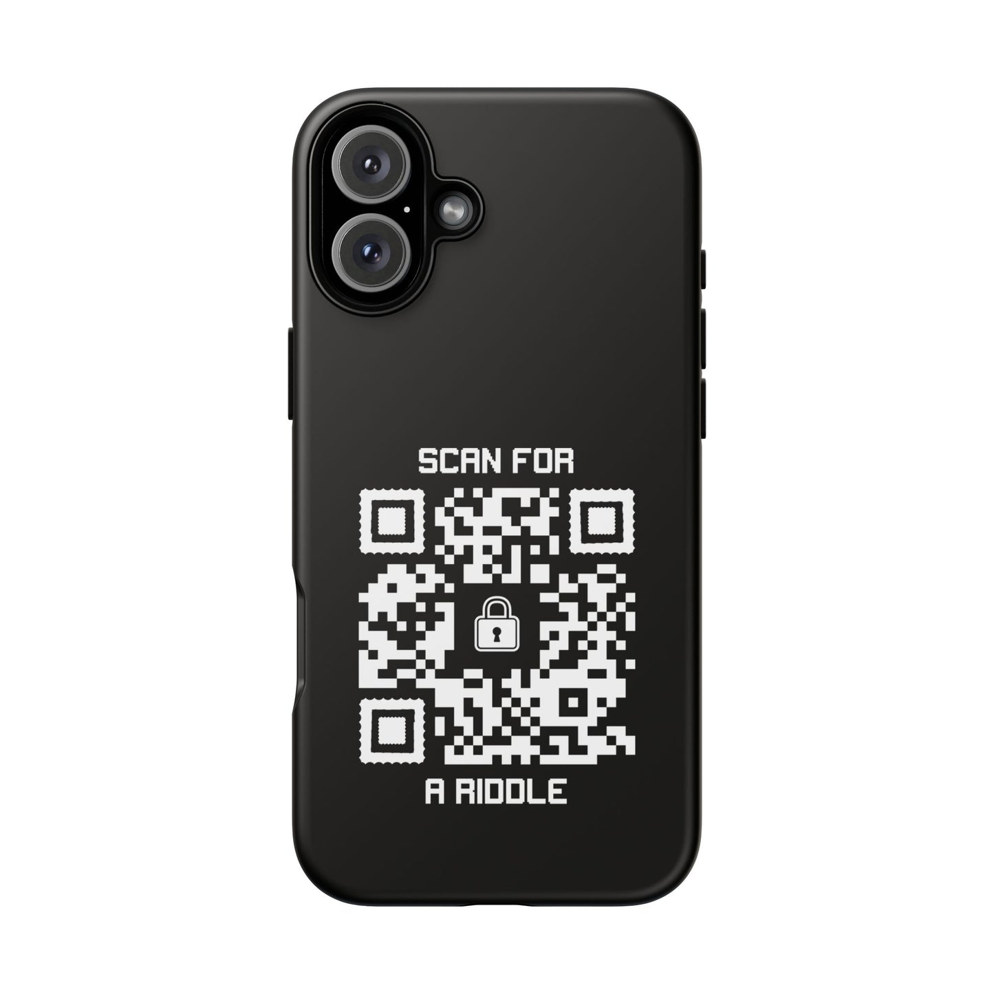 Hidden – Tough Case – Black – Scan for a Riddle
