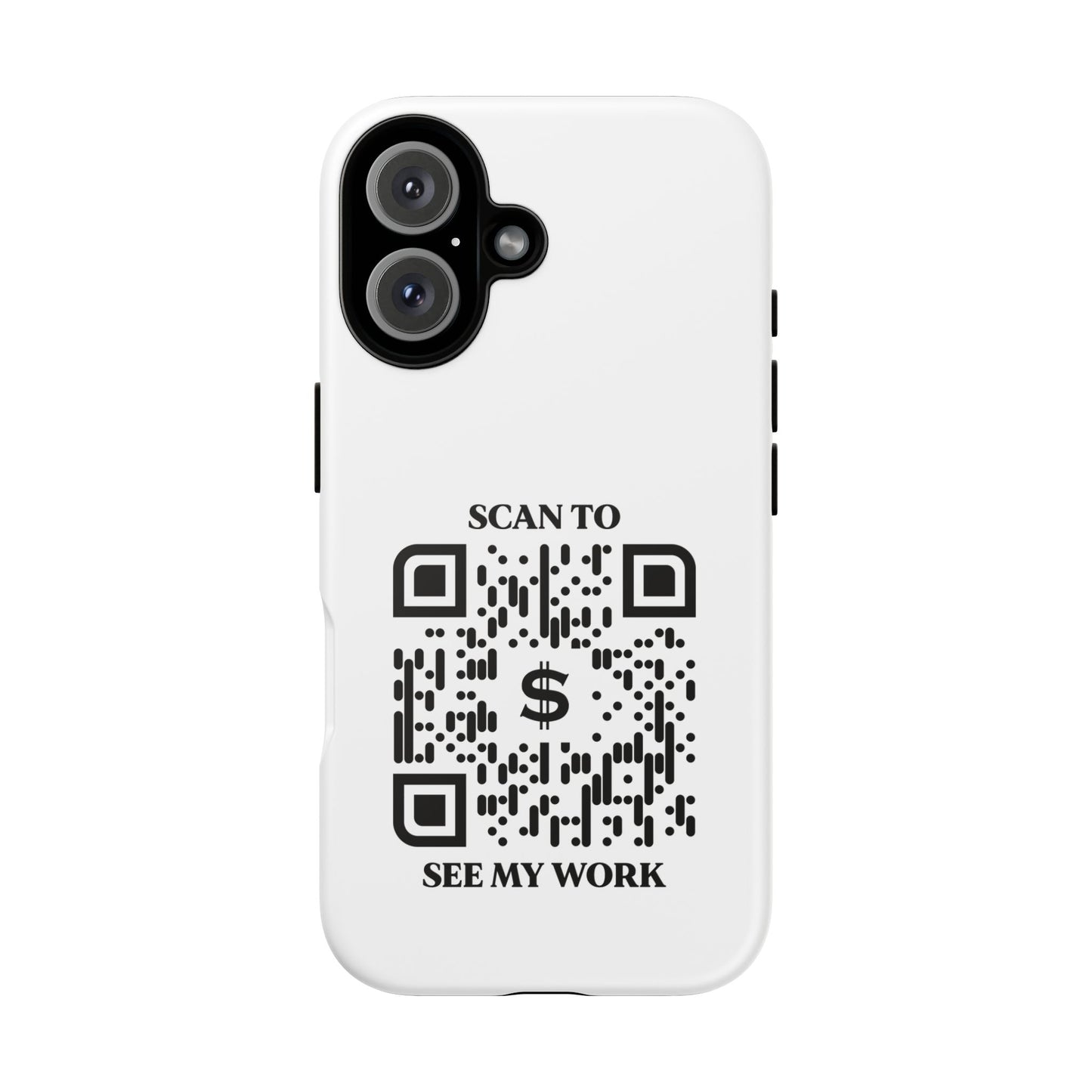 Business & Networking – Tough Case – White – Scan to See My Work