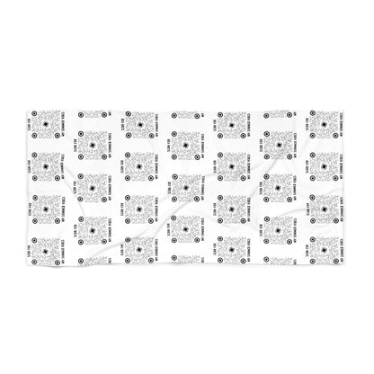 Summer – Beach Towel – White – Scan for My Summer Vibes