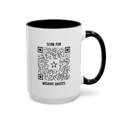 Inspiration – Mug – Black – Scan for Wisdom Quotes