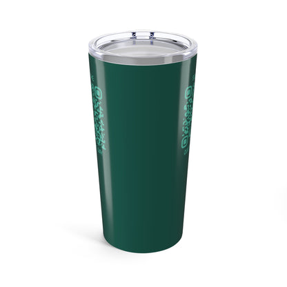 Home & Cozy – Tumbler – Green – Scan for the Quote of the Day