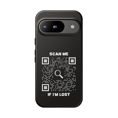 Lost & Found – Phone Case – Black – Scan Me If I'm Lost