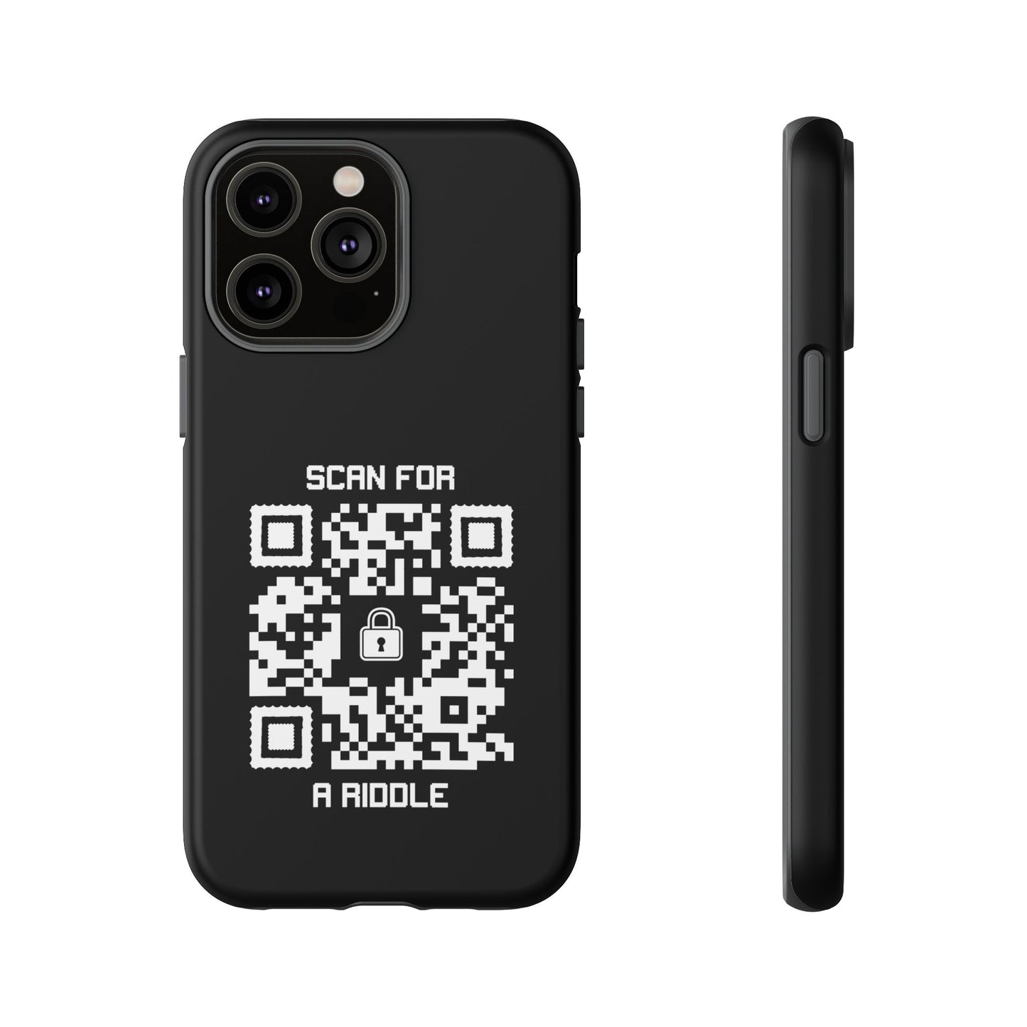 Hidden – Tough Case – Black – Scan for a Riddle