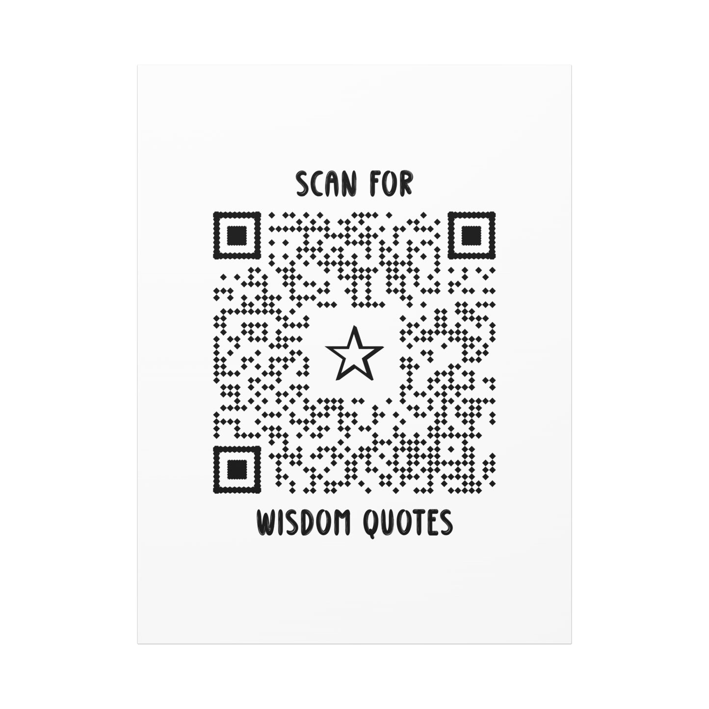 Inspiration – Canvas – White – Scan for Wisdom Quotes