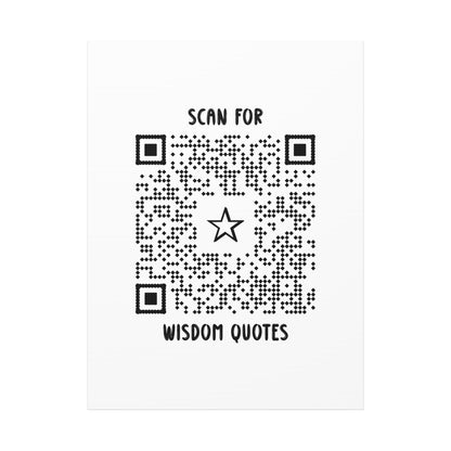 Inspiration – Canvas – White – Scan for Wisdom Quotes