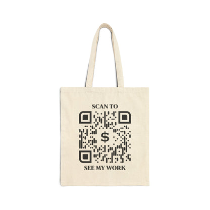 Business & Networking – Tote Bag – Scan to See My Work
