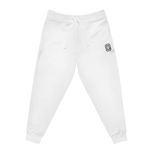 Fitness – Joggers – White – Scan for Motivation