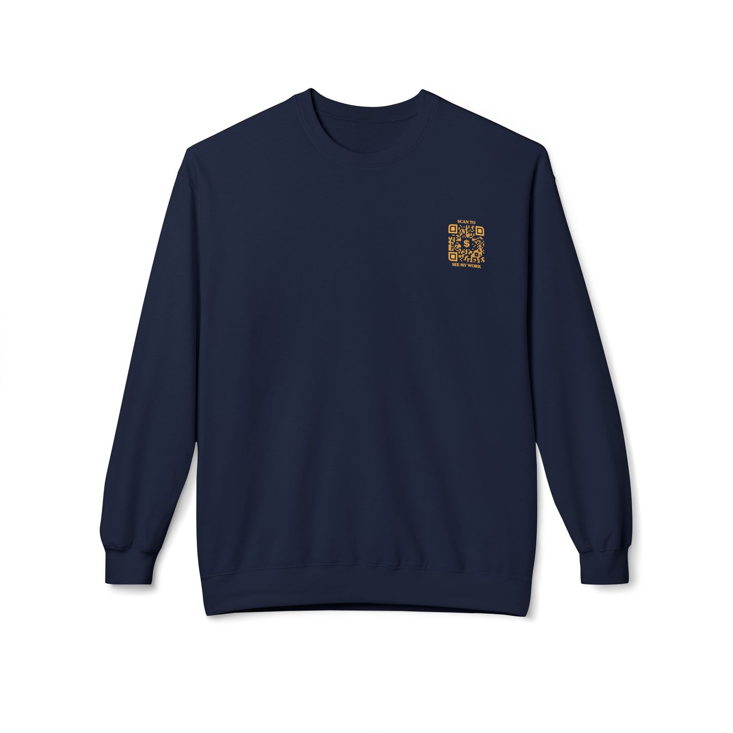 Business & Networking – Sweatshirt – Scan to See My Work