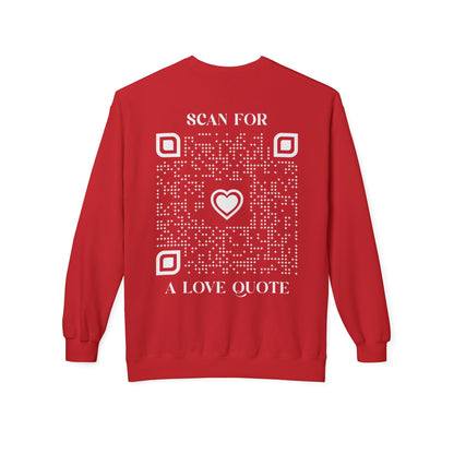 Love – Sweatshirt – Scan for a Love Quote