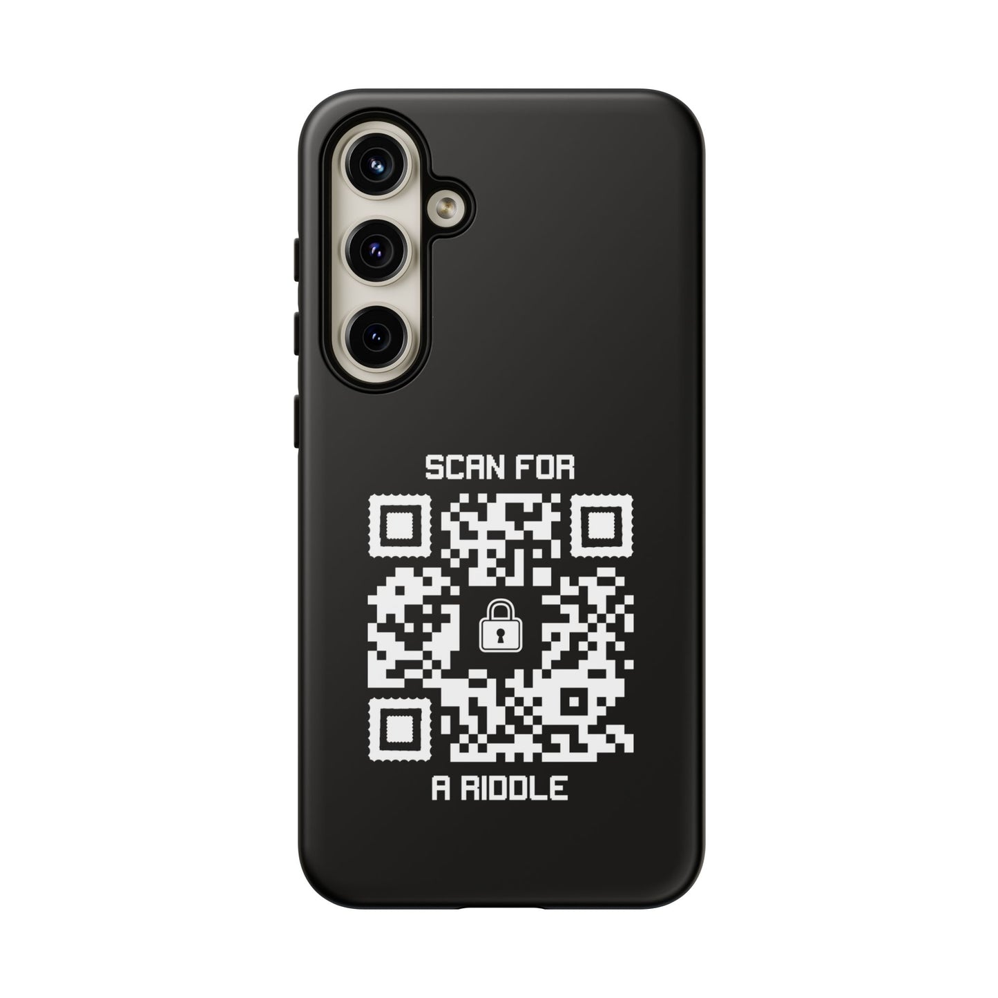 Hidden – Tough Case – Black – Scan for a Riddle