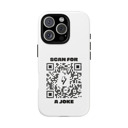 Fun – Tough Case – White – Scan for a Joke