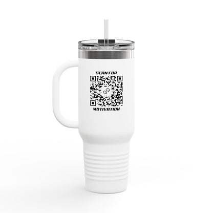 Fitness – Insulated Travel Mug – Scan for Motivation