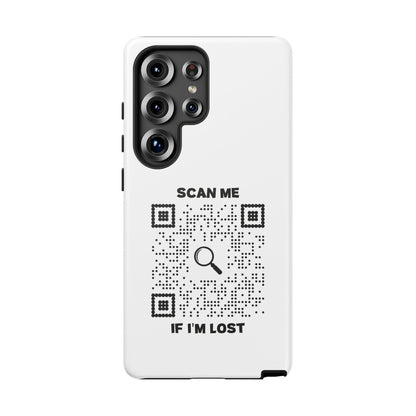 Lost & Found – Phone Case – White – Scan Me If I'm Lost