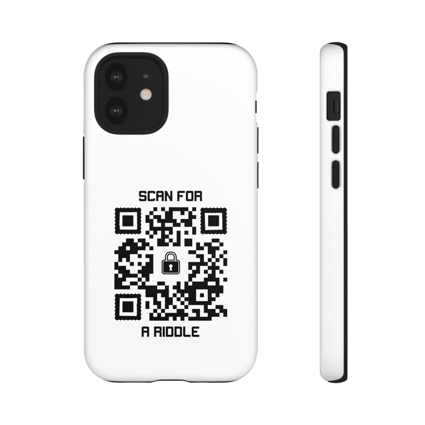 Hidden – Tough Case – White – Scan for a Riddle