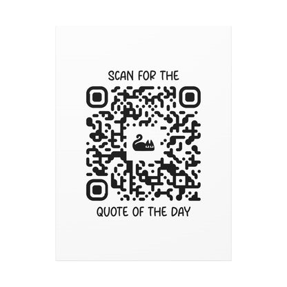 Home & Cozy – Canvas – White – Scan for the Quote of the Day