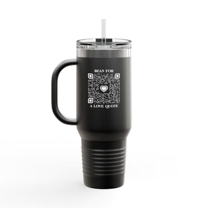 Love – Travel Mug – Scan for a Love Quote