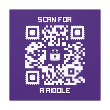 Hidden – Canvas – Purple – Scan for a Riddle