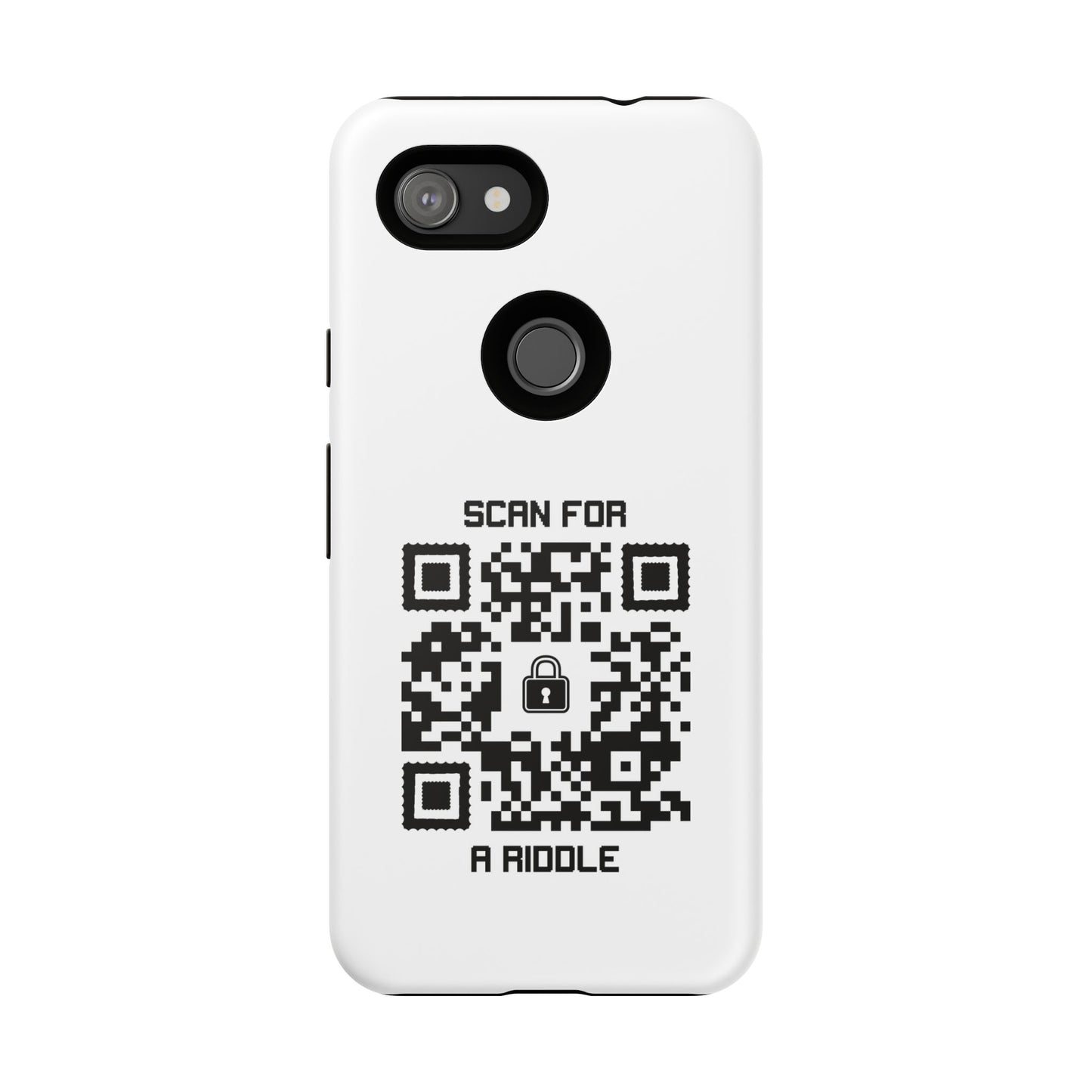 Hidden – Tough Case – White – Scan for a Riddle