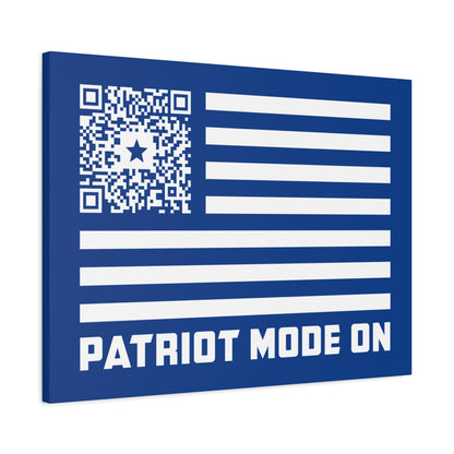 Patriot – Canvas – Dark Blue – Patriot Mode On