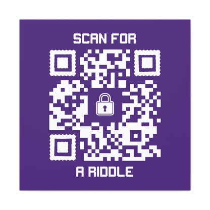 Hidden – Canvas – Purple – Scan for a Riddle