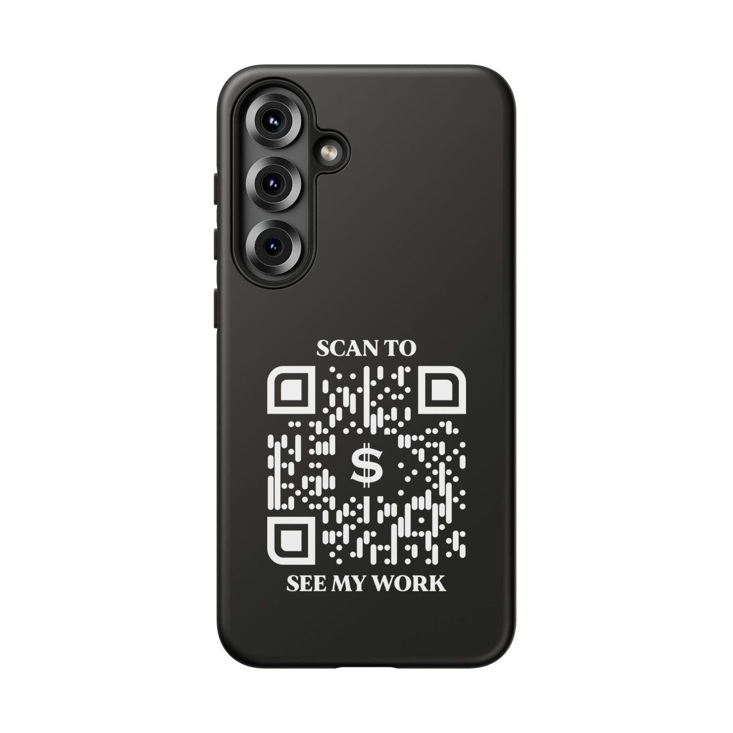 Business & Networking – Tough Case – Black – Scan to See My Work