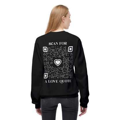 Love – Sweatshirt – Scan for a Love Quote