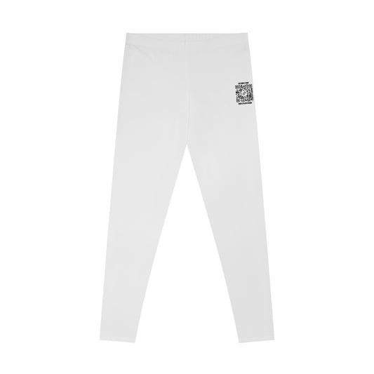 Fitness – Leggings – White – Scan for Motivation