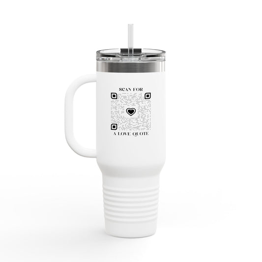 Love – Travel Mug – Scan for a Love Quote