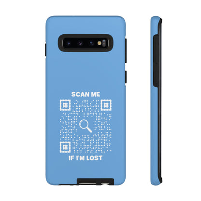 Lost & Found – Phone Case – Blue – Scan Me If I'm Lost