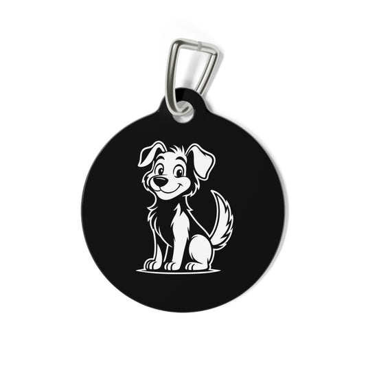 Pet Collection – Dog Tag – Black – Scan Me If I'm Lost