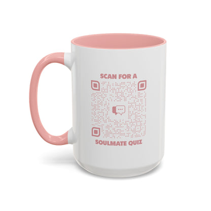 Dating – Mug – Pink – Scan for a Soulmate Quiz