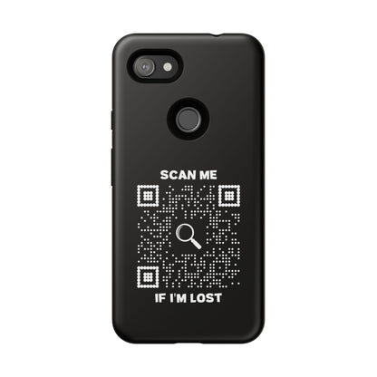 Lost & Found – Phone Case – Black – Scan Me If I'm Lost
